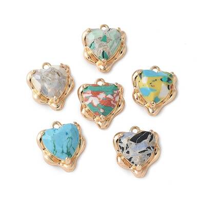 Brass Glass Charms