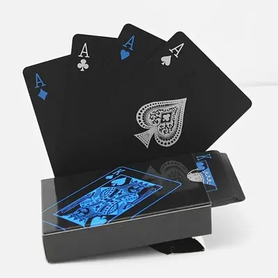 Playing Cards, 1 Box Waterproof PVC Material Poker Card, Party Entertainment Standard Poker Card for Party Holiday Game Props