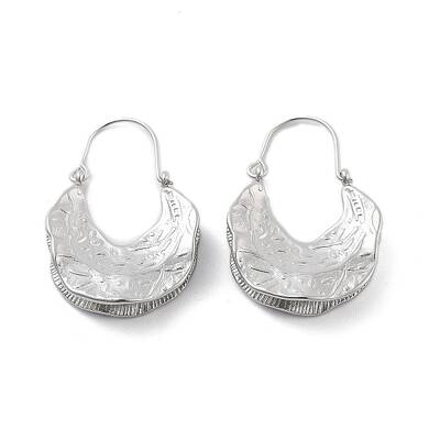 Non-Tarnish 304 Stainless Steel Hoop Earrings