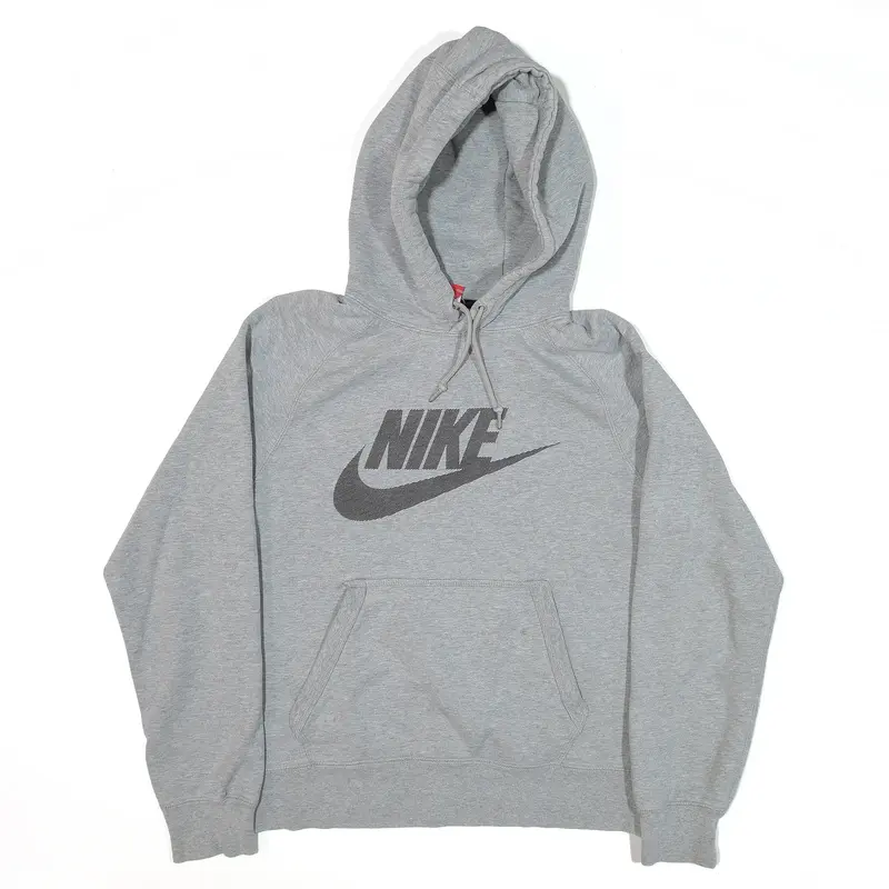 NIKE Hoodie Grey Pullover Mens S