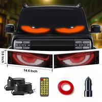 Devil Eyes LED Sign for Vehicle Truck Devil Eyes Light for Cars Window 24V Programmable Display with Bluetooth App Control, C...
