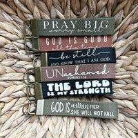 Christian Keychain Wristlet- Christian car accessory