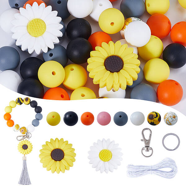 DIY Sunflower Keychain Making Kit