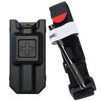 1 set Metal aluminum Windlass winch tourniquets Tourniquet Holder with One-Handed Tourniquet Pouch Included Rescue Medical To...