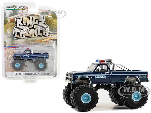 1987 Chevrolet K20 Scottsdale Monster Truck Dark Blue \