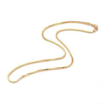 304 Stainless Steel Box Chain Necklaces