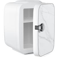 SweetFurniture Mini Fridge 4L/6 Can Cooler & Warmer - Portable Small Refrigerator for SkinCare, Food and Drinks, Compact Frid...