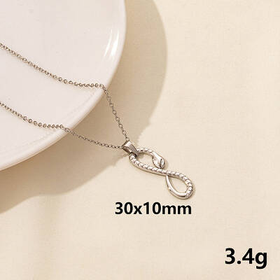304 Stainless Steel Serpentine Pendant Necklaces