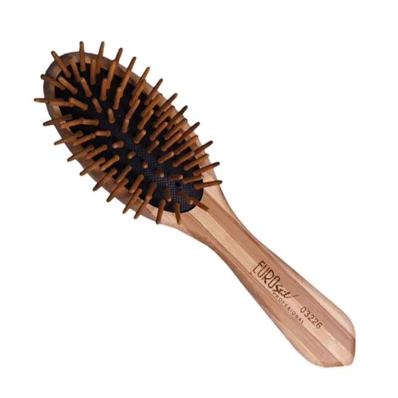 Eurostil Bamboo Oval Small Brush 1pc
