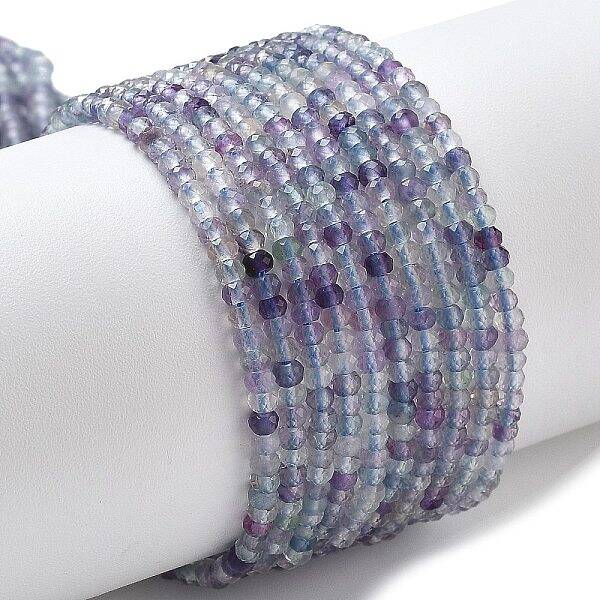 Natural Colorful Fluorite Beads Strands
