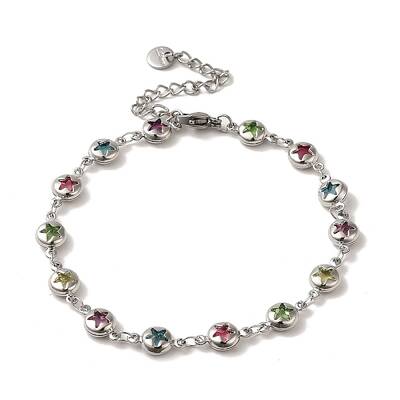 Brass Star Link Chain Bracelets
