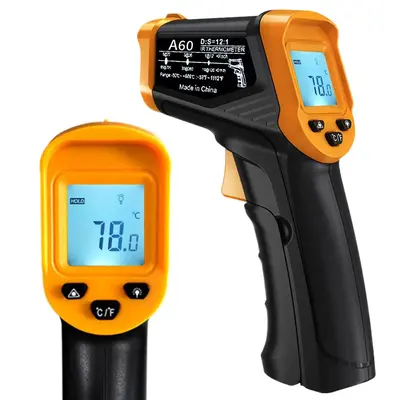 Infrared Thermometer, 1 Count Handheld Digital Laser Temperature Meter, Non-contact Temperature Measuring Tool for Home Cooki...