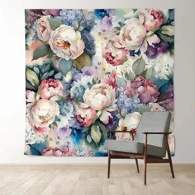 Colorful Oil Painting Floral Fine Art Photo Backdrop - Aperturee