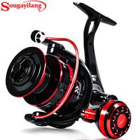Sougyilang 2000-7000 Series Spinning Reel, 5.0:1 Gear Ratio, 8KG/18LB Max Drag, Durable Metal Fishing Reel For Freshwater And...