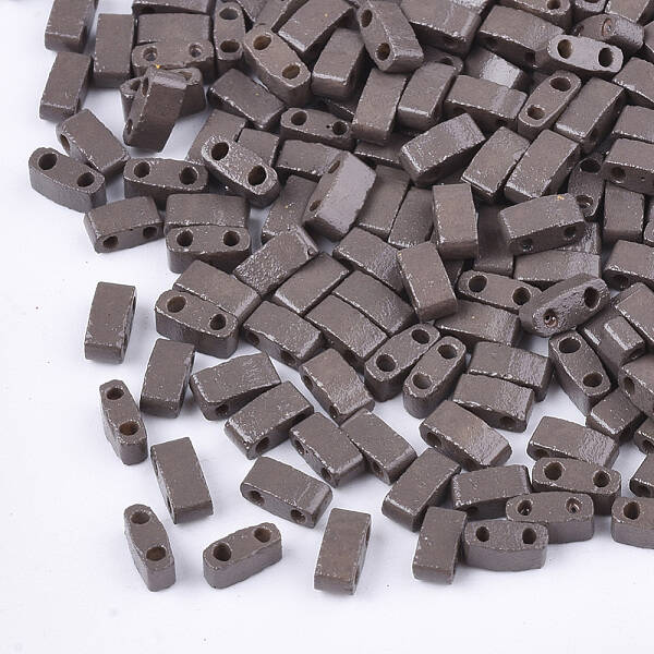 2-Hole Baking Paint Glass Seed Beads
