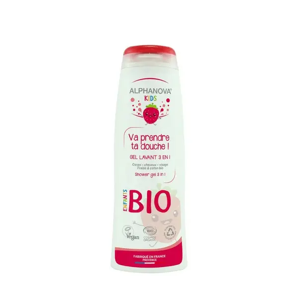 Alphanova Kids Washing Gel 3 in 1 Strawberry 250 ml