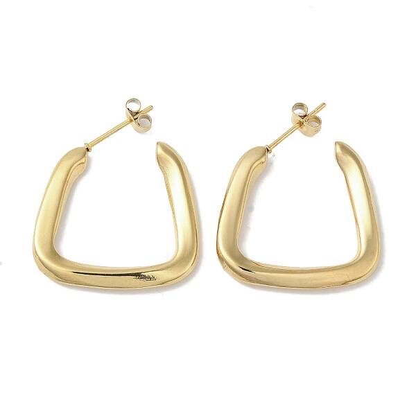 Triangle 304 Stainless Steel Stud Earrings for Women