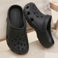 Unisex Garden Clogs Breathable Quick Drying Sandals for Women and Couples - Casual Flat Beach Shoes, Solid Color, Comfortable...