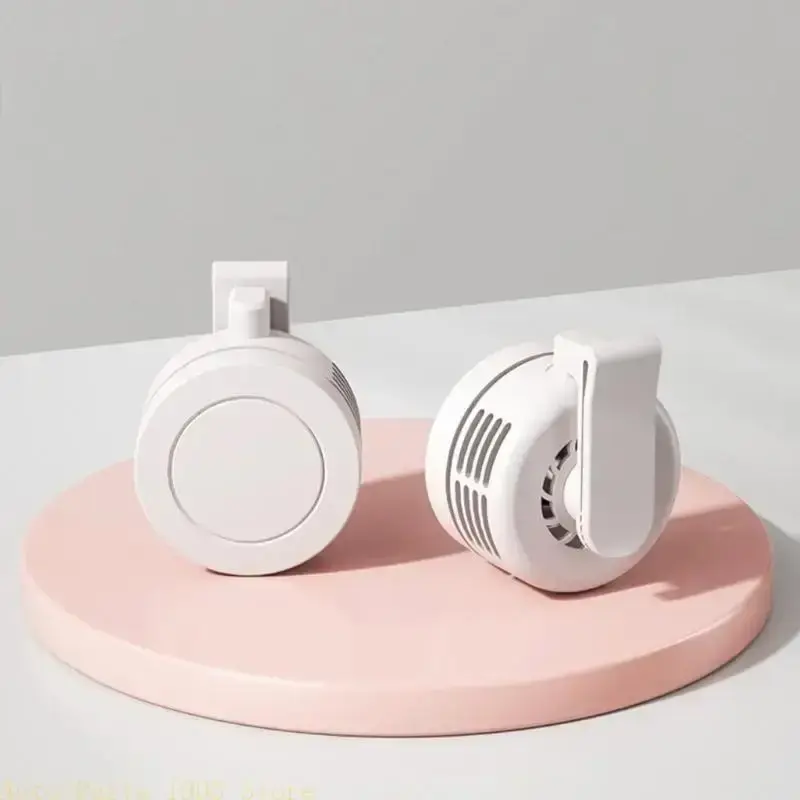 Portable rechargeable mini fan, silent bladeless electric fan, adjustable three-speed hanging waist fan, suitable for outdoor...