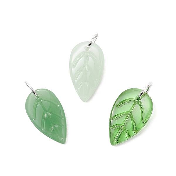 3Pcs Handmade Lampwork Pendants