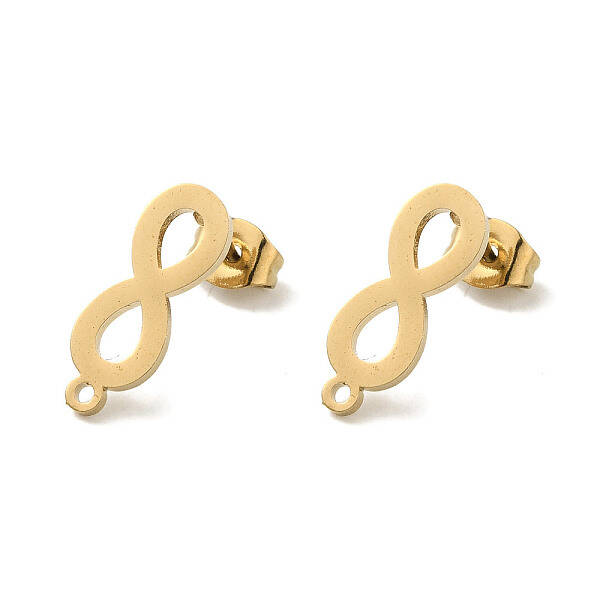 Ion Plating(IP) 304 Stainless Steel Stud Earring Findings