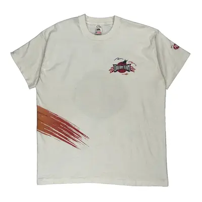 Single Stitch Usa Olympics Fruit Of The Loom Graphic T-Shirt - XL White Cotton
