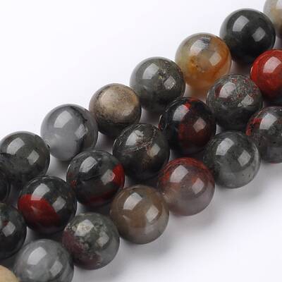 Natural African Bloodstone Beads Strands