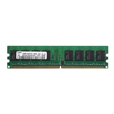 Samsung M378T3253FG0-CCC | 256MB DDR2-400MHz PC2-3200 Non-ECC Unbuffered UDIMM CL3 1Rx8 1.8V 240-Pin Memory Module
