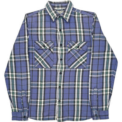 Polo Jeans Company Ralph Lauren Plaid Shirt - Medium - Blue Cotton