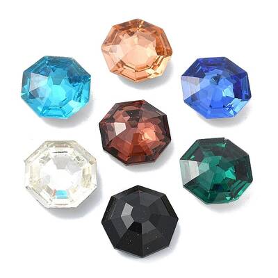 Faceted Glass Rhinestone Cabochons