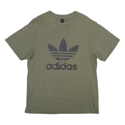 ADIDAS ORIGINALS Mens T-Shirt Green L