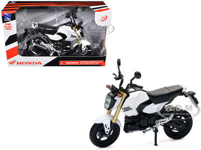 Honda GROM Motorcycle White 1/12 Diecast Model by New Ray