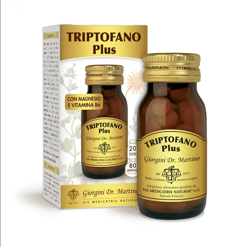 Dr Giorgini Tryptophan Plus 80 tablets of 500 mg - 40 gr