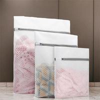 Laundry Bag Set, 3 Counts/set Washing Machine Bag Laundry Accessories, Zipper Designed Mesh Laundry Bag for Blouse, Hosiery, ...