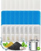 oneisall 8 Pack Replacement Filters for PWF-001 2L/67oz Cat Water Fountain Stainless Steel Water Fountain for Cats Inside, 3 ...