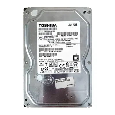661699-001 HP 1TB 6Gb/s SATA 7200 3.5-inch 32MB Hard Drive