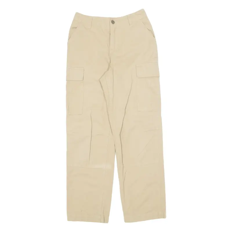 Cargo Womens Trousers Beige Regular Straight W27 L30