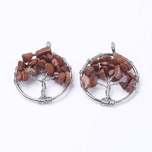 Natural Red Jasper Pendants