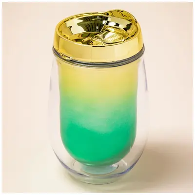 Metallic Ombre Stemless Wine Tumbler - Pink