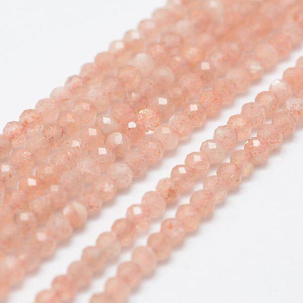 Natural Sunstone Bead Strands