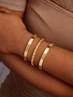 Women's Elegant Minimalist Bangle Bracelet, Trendy All-match Bangle Bracelet, Fashionable Jewelry As Birthday Gift for Girlfr...