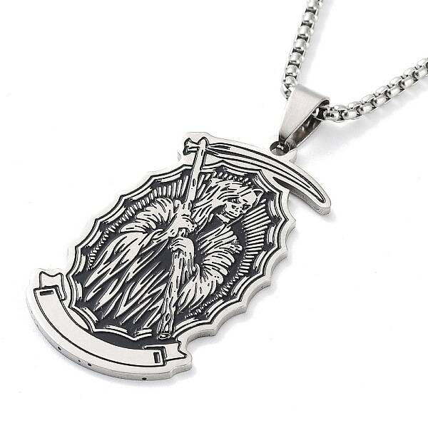 201 Stainless Steel Enamel Pendant Necklaces