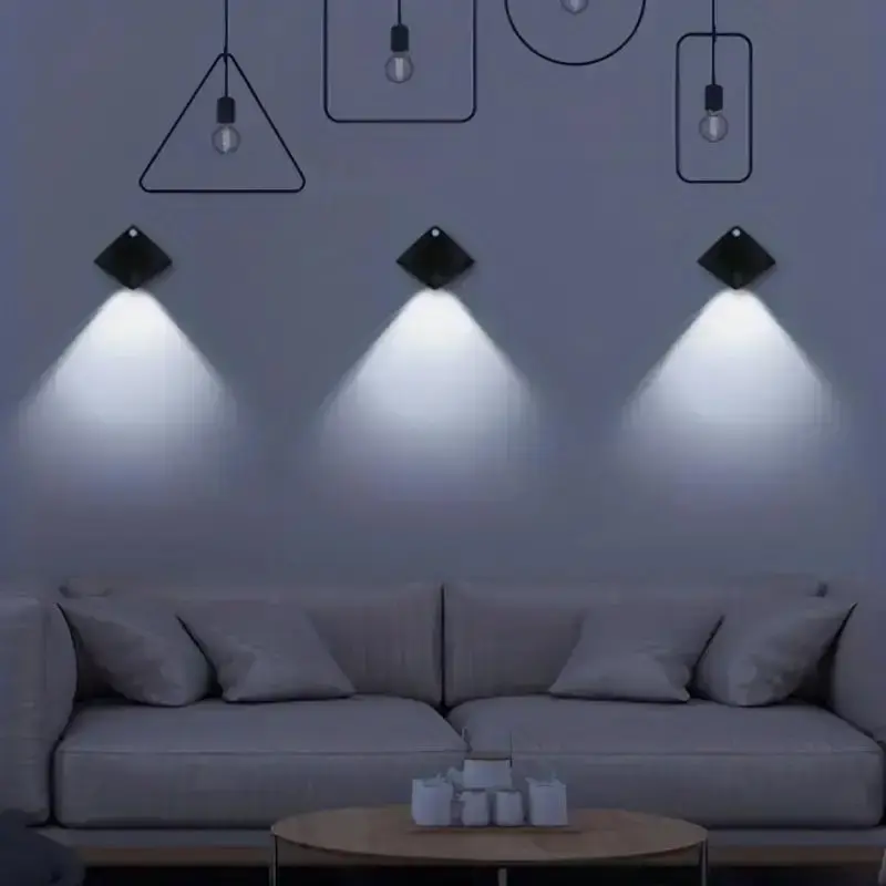 LED Lights for Bedroom, 1 Count Motioning Sensor Wall Lamp, Cozy Lighting, Multipurpose LED Light, Universal Indoor Night�...