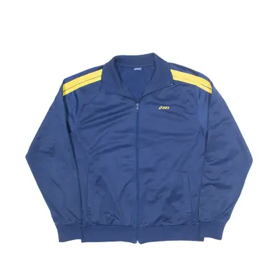 ASICS Track Jacket Blue Mens L