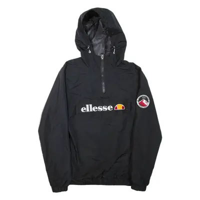 ELLESSE Mens Anorak Jacket Black Hooded M