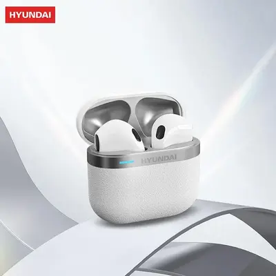 HYUNDAI HY-T02 Pro Wireless Headphones, Bluetooth-compatible 5.4 Earbuds with Charging Case, Stereo Sound Earphones for Spor...