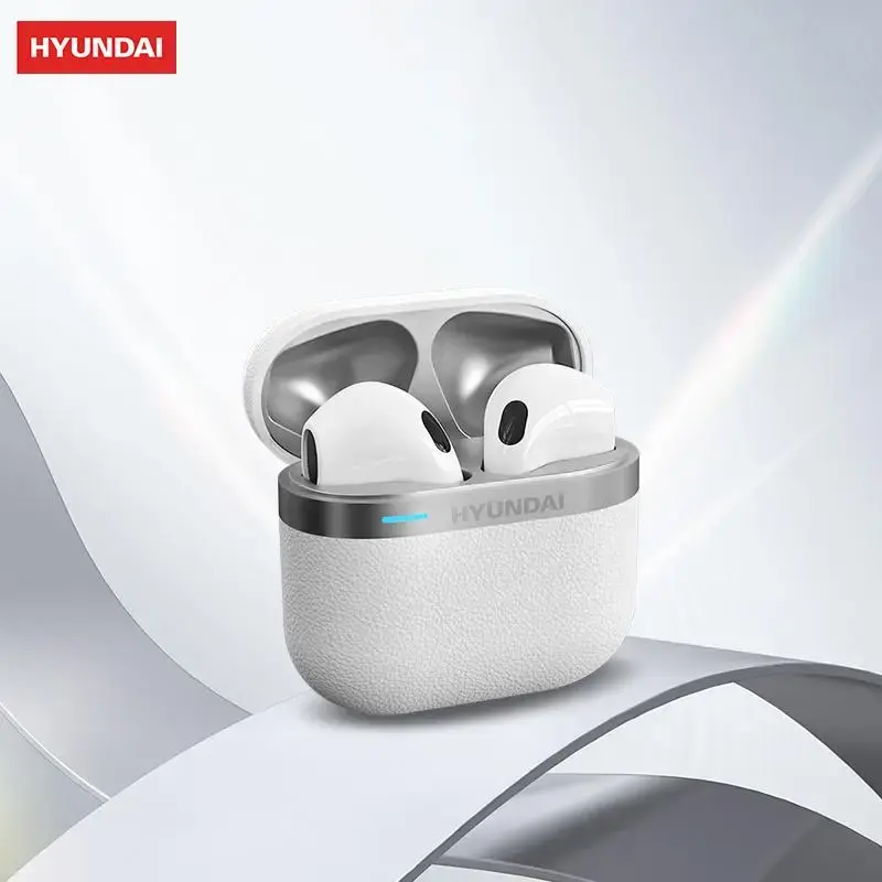 HYUNDAI HY-T02 Pro Wireless Headphones, Bluetooth-compatible 5.4 Earbuds with Charging Case, Stereo Sound Earphones for Spor...