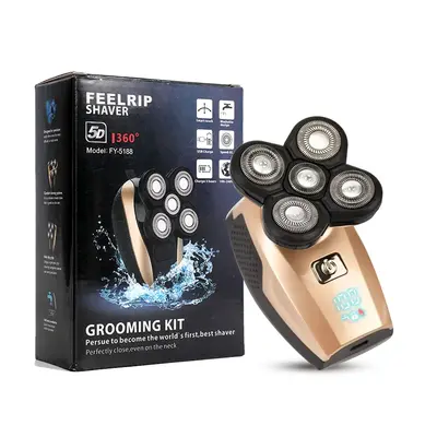 5-in-1 Electric Razor for Men, 1 Set Head Shaver for Wet Dry Skull Bald Head, Rechargeable Rotary Shavers, Hair Clipper Trimm...