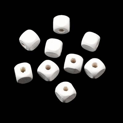 Spray Painted Wooden Beads
