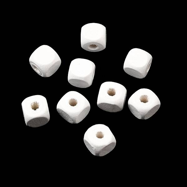 Spray Painted Wooden Beads